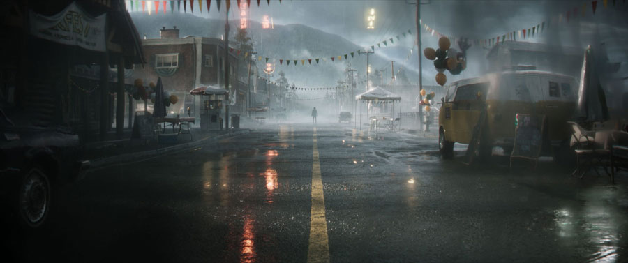 محیطی از بازی Alan Wake 2