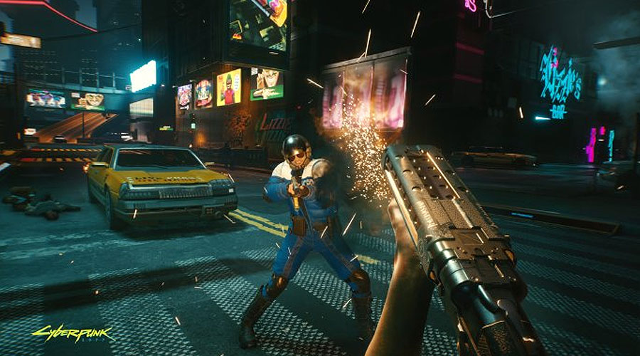 محیط بازی Cyberpunk 2077