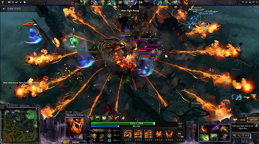 محیط بازی DOTA 2