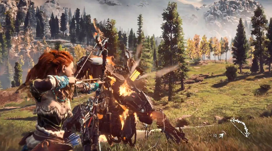 محیط بازی Horizon Zero Dawn