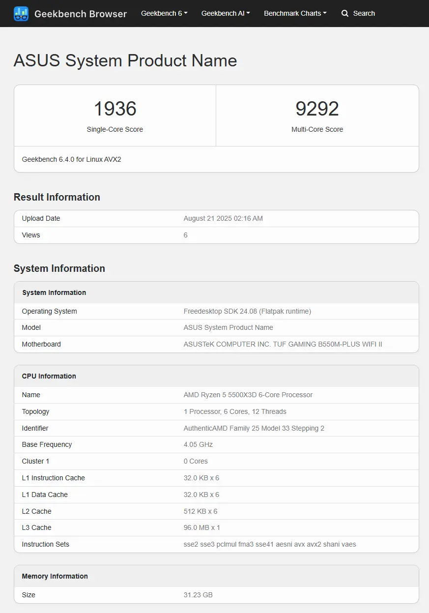 ryzen geekbench