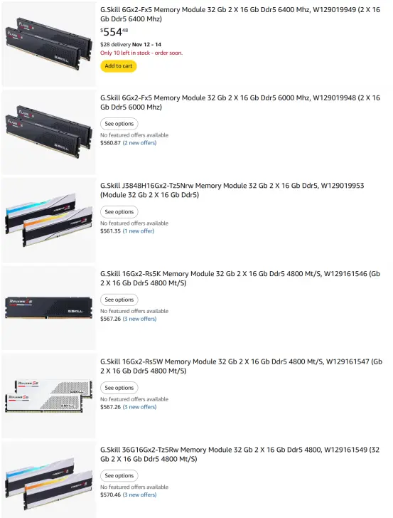 ddr5 price