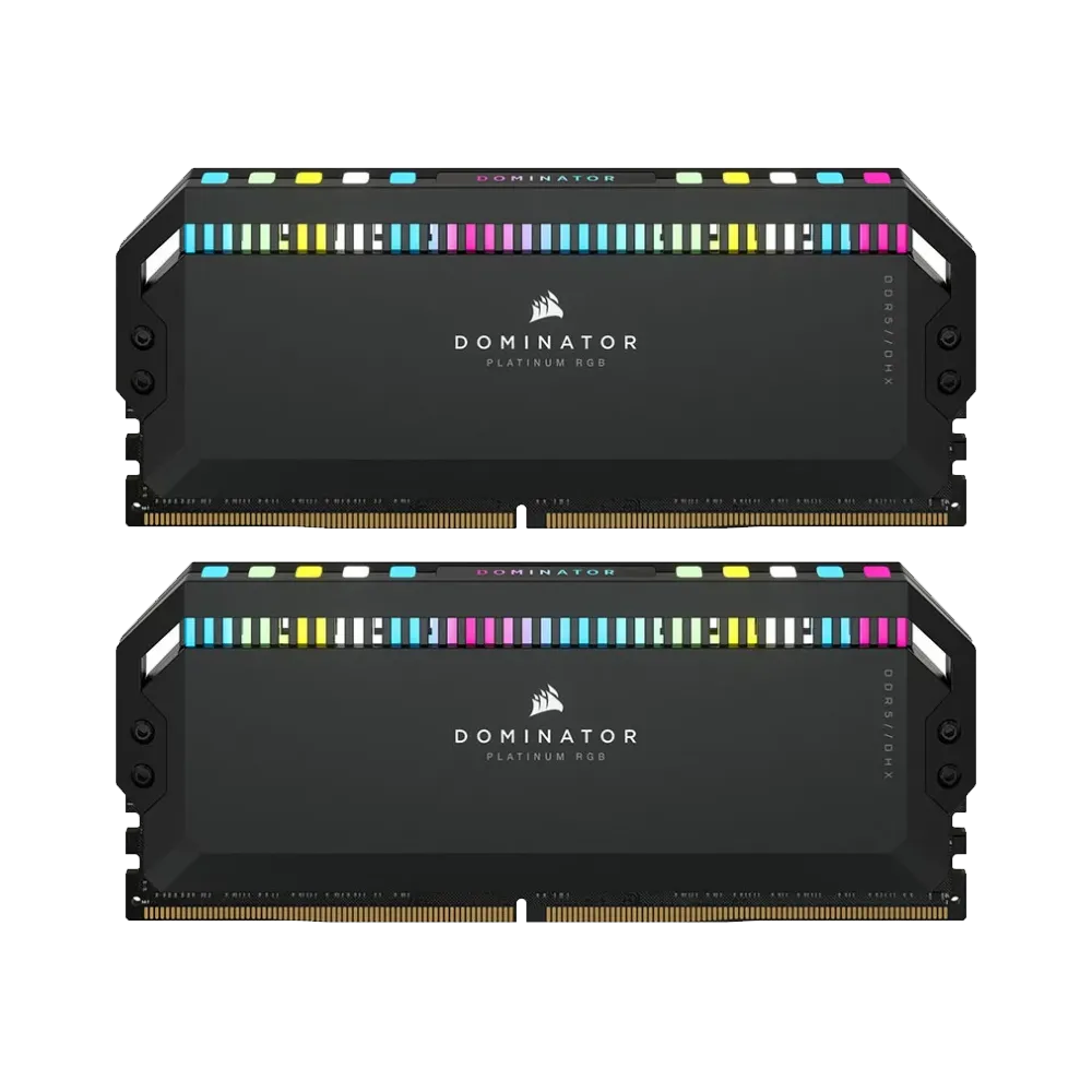 رم کورسیر CORSAIR DOMINATOR PLATINUM RGB 32GB 16GBx2 6200MHz CL36 DDR5 Memory