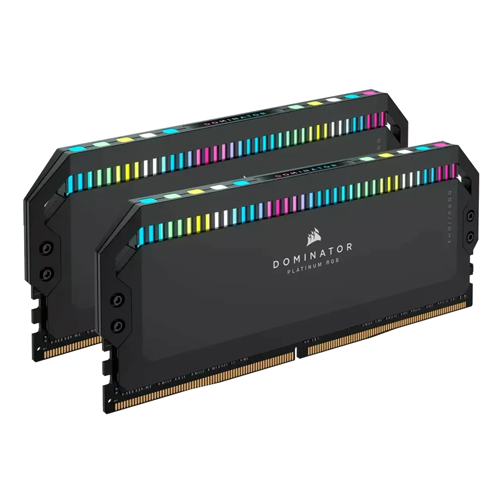 رم کورسیر CORSAIR DOMINATOR PLATINUM RGB 64GB 32GBx2 5200MHz CL40 DDR5 Memory