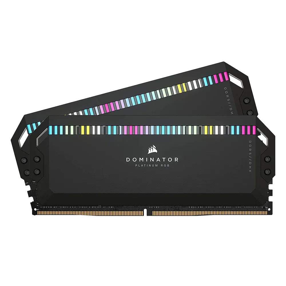 رم کورسیر Corsair Dominator Platinum RGB Black 32GB 16GBx2 5600MHz CL36 DDR5 Memory