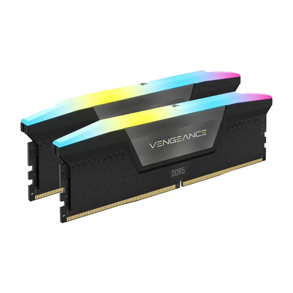 رم کورسیر Corsair VENGEANCE RGB 64GB 32GBx2 5200MHz CL40 DDR5 AMD EXPO Memory