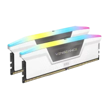 رم کامپیوتر Corsair Vengeance RGB DDR5 32GB Dual 5200MHz CL40 - ‌White