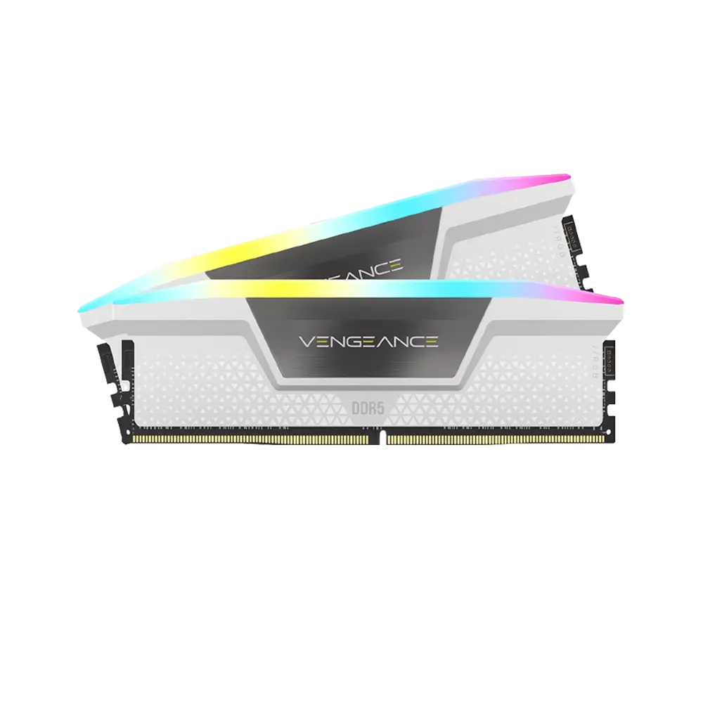 Corsair Vengeance RGB DDR5 32GB Dual 6200MHz CL36 - White