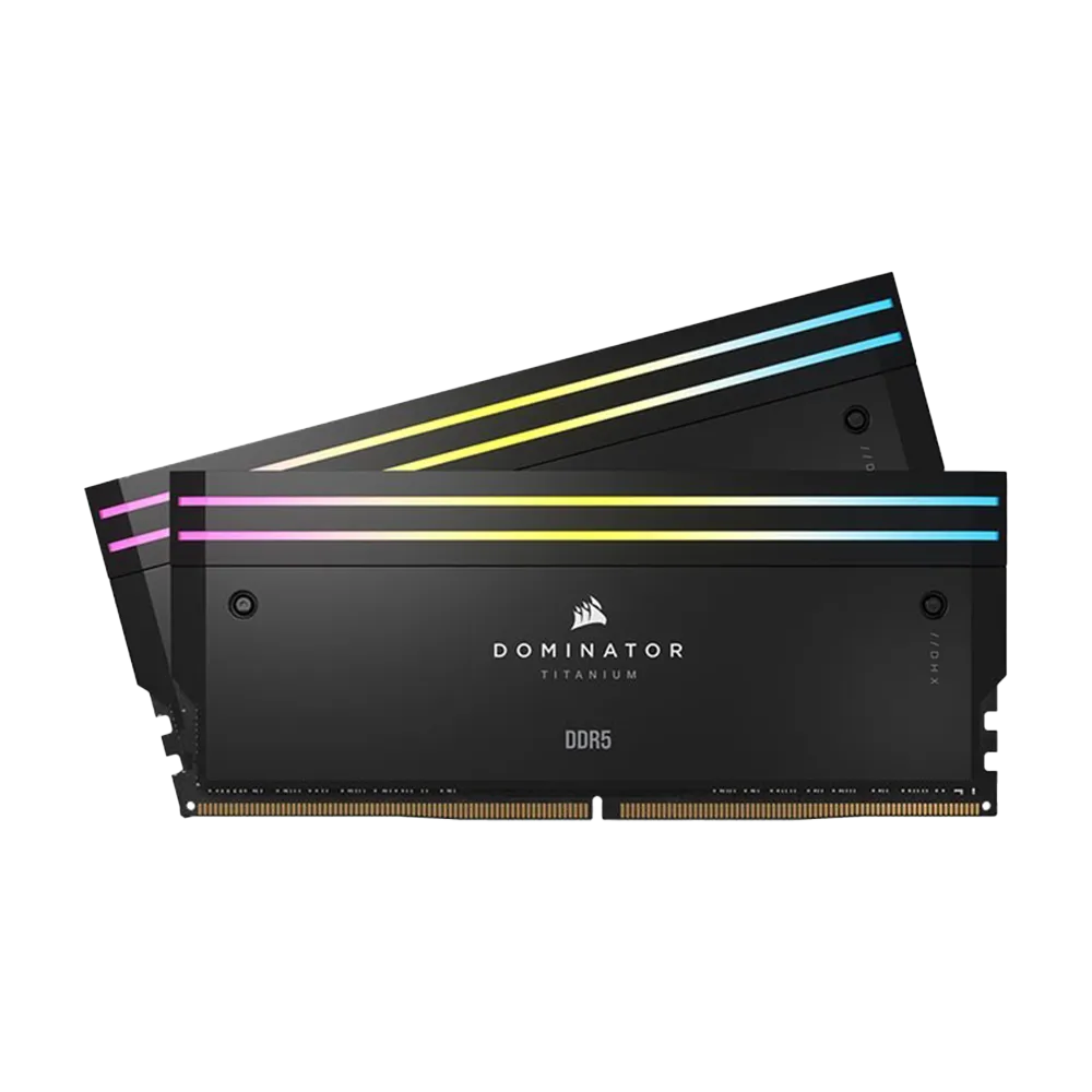 رم کورسیر Dominator Titanium RGB 64GB 32GBx2 6600MHz CL32 DDR5