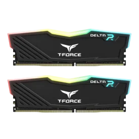حافظه رم تیم گروپ مدل T-Force DELTA RGB DDR4 32GB Dual 3200MHz CL16 - Black