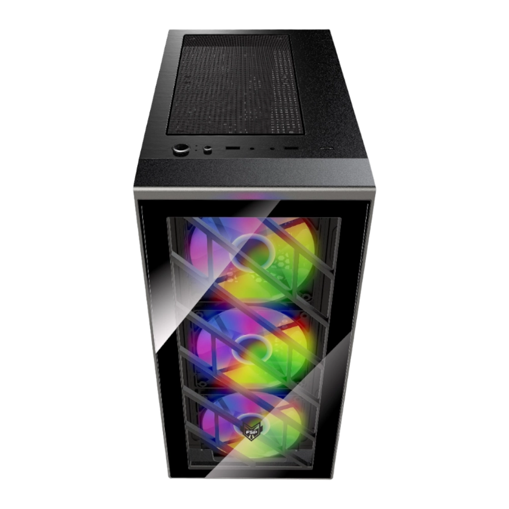 fsp-cmt192-atx-mid-tower-black-case-1 کیس اف اس پی مدل CMT192 ATX Mid Tower