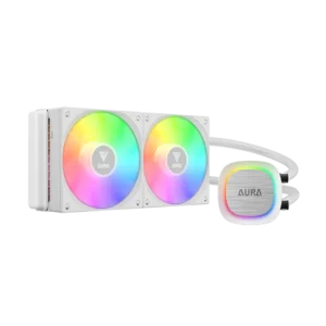خنک کننده مایع پردازنده گیم دیاس مدل GAMDIAS Aura GL240 V2 WH
