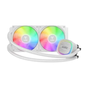خنک کننده مایع پردازنده گیم دیاس مدل GAMDIAS Aura GL240 V2 WH