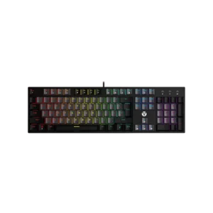 کیبورد باسیم گیمینگ فنتک مدل ATOM104 MK886 V2 Red Switch Gray