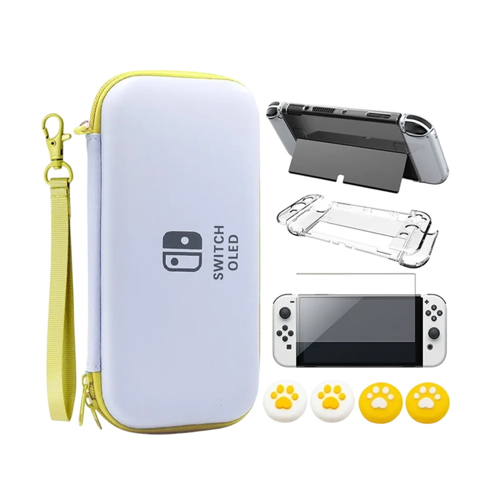 کیف محافظتی کنسول نینتندو سوییچ اولد هفت کاره VGBUS رنگ سفید زرد کیف محافظتی کنسول نینتندو سوییچ اولد هفت کاره VGBUS رنگ سفید زرد