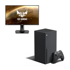 کنسول بازی مایکروسافت + مانیتور ایسوس 27 اینچ مدل XBOX SERIES X ظرفیت 1ترابایت + ASUS TUF VG279QM