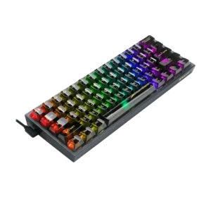 کیبورد گیمینگ مکانیکال ردراگون مدل Redragon K617 CTP Fizz RGB Crystal - Black