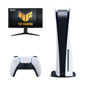 کنسول بازی سونی + مانیتور ایسوس 28 اینچ مدل Sony PlayStation 5 + ASUS TUF GAMING VG28UQL1A 4K دیسک خور