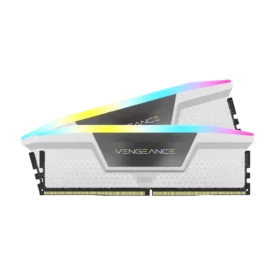 حافظه رم کورسیر مدل Corsair Vengeance RGB DDR5 32GB Dual 6000MHz CL36 - White
