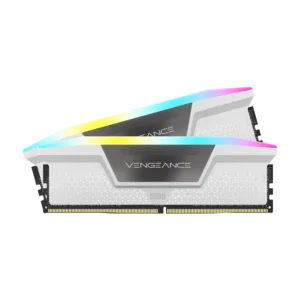 حافظه رم کورسیر مدل Corsair Vengeance RGB DDR5 32GB Dual 6000MHz CL36 - White
