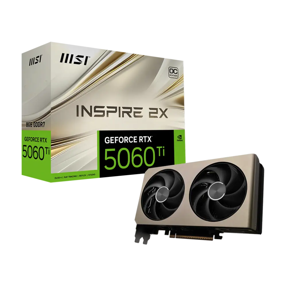 کارت گرافیک ام اس آی مدل MSI RTX 5060 Ti 8G Inspire 2X OC کارت گرافیک ام اس آی مدل MSI RTX 5060 Ti 8G Inspire 2X OC