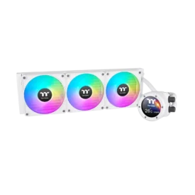 خنک کننده مایع پردازنده ترمالتیک مدل Thermaltake TH420 V2 Ultra EX ARGB - White