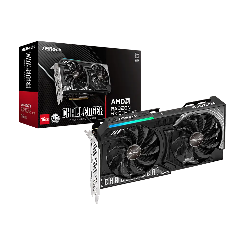 کارت گرافیک ازراک مدل ASRock RX 9060 XT Challenger OC 16GB کارت گرافیک ازراک مدل ASRock RX 9060 XT Challenger OC 16GB